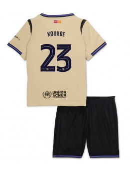 Detské Futbalové oblečenie Barcelona Jules Kounde #23 2025-26 Krátky Rukáv - Preč (+ trenírky)